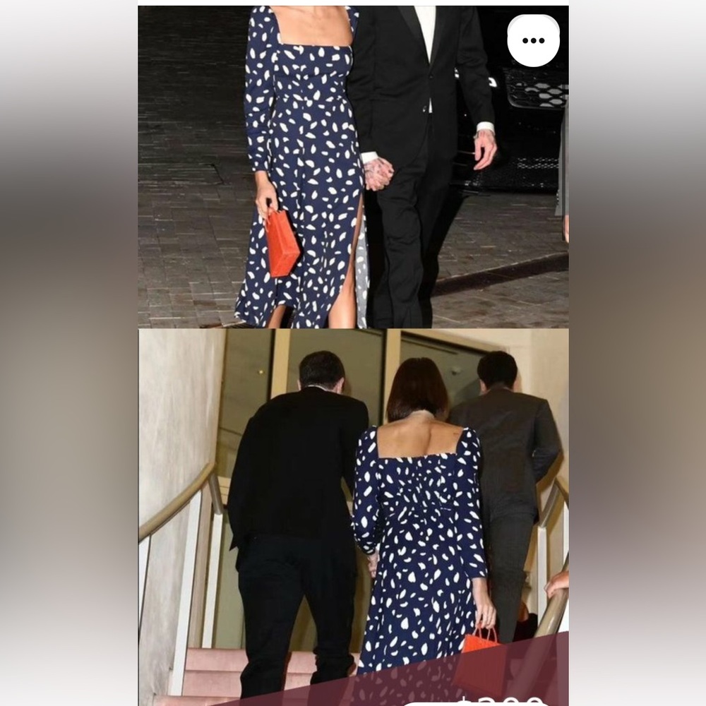 Reformation dress…slit closed a bit. Worn twice.